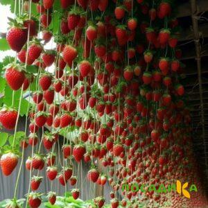 Клубника ампельная Анастасия купить по цене от 370р. в интернет-магазине «Посадика» с доставкой почтой в в Заводоуковске и по всей России – [изображение №1].